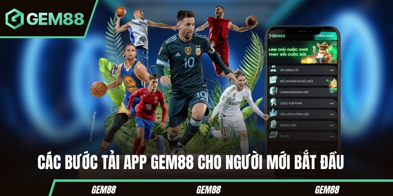 Các bước tải app GEM88 trên Android